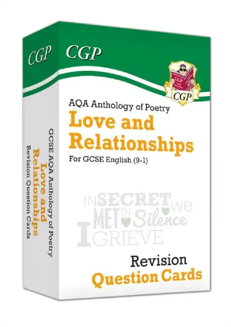 GCSE English: AQA Love & Relationships Poetry Anthology - Revision Question Cards by CGP Books