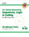 11+ GL 10-Minute Tests: Verbal Reasoning Sequences, Logic & Coding - Ages 9-10 (with Onl Ed) by CGP Books