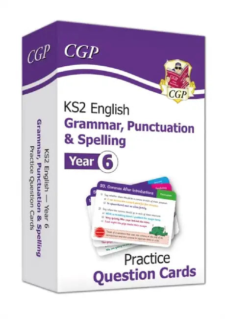 KS2 English Year 6 Practice Question Cards: Grammar, Punctuation & Spelling by CGP Books