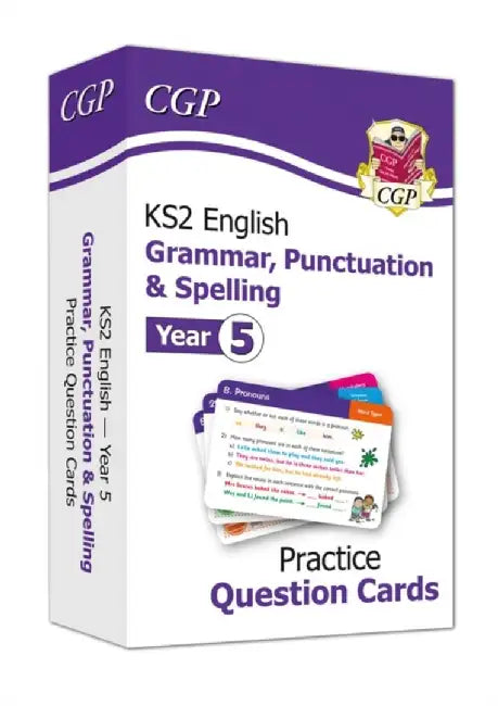KS2 English Year 5 Practice Question Cards: Grammar, Punctuation & Spelling by CGP Books