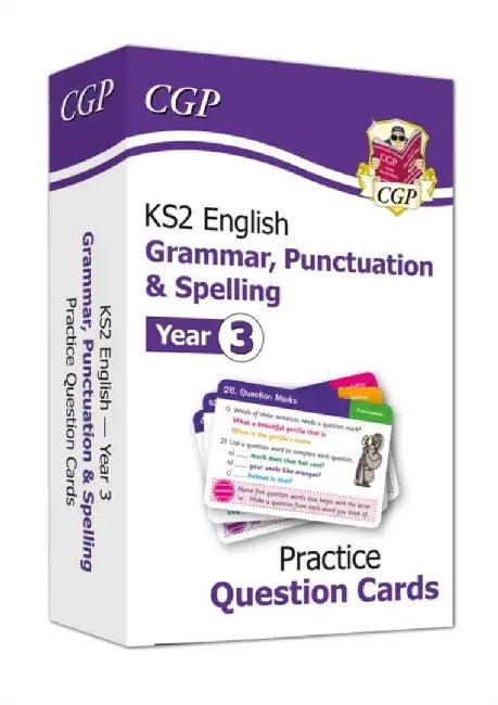 KS2 English Year 3 Practice Question Cards: Grammar, Punctuation & Spelling by CGP Books