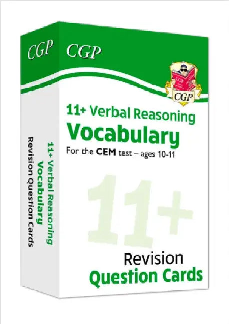 11+ CEM Revision Question Cards: Verbal Reasoning Vocabulary - Ages 10-11 by CGP Books