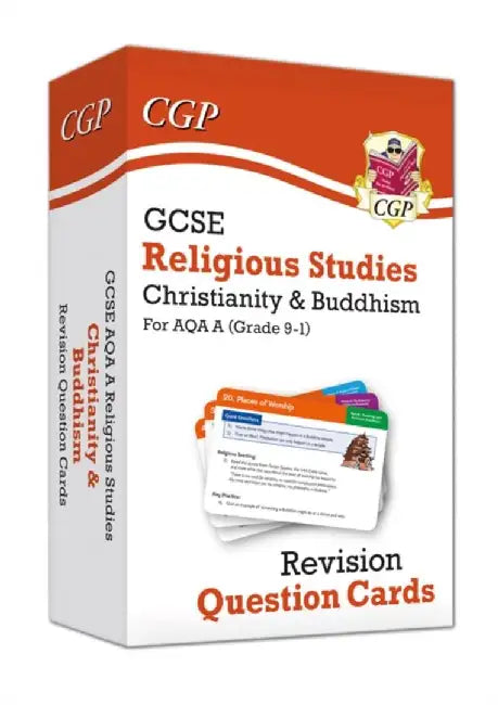 GCSE AQA A Religious Studies: Christianity & Buddhism Revision Question Cards by CGP Books