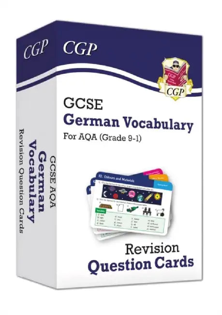 GCSE AQA German: Vocabulary Revision Question Cards (For exams in 2025) by CGP Books