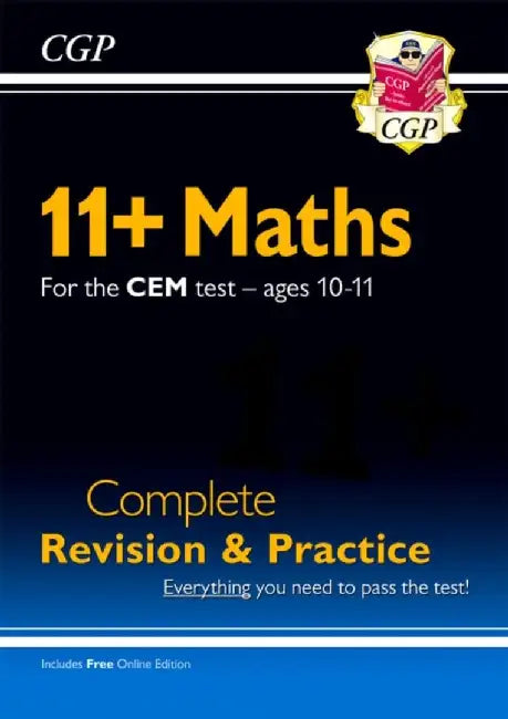 11+ CEM Maths Complete Revision and Practice - Ages 10-11 (with Online Edition) by CGP Books