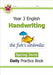 KS2 Handwriting Year 3 Daily Practice Book: Spring Term by CGP Books