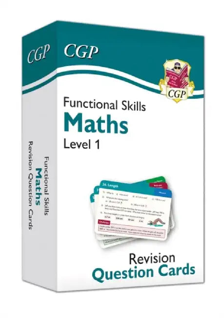 Functional Skills Maths Revision Question Cards - Level 1 by CGP Books