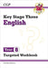 KS3 English Year 8 Targeted Workbook (with answers) by CGP Books