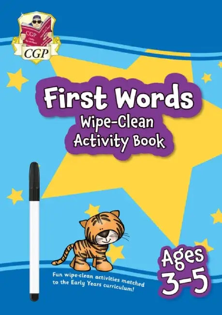 First Words Wipe-Clean Activity Book for Ages 3-5 (with pen) by CGP Books
