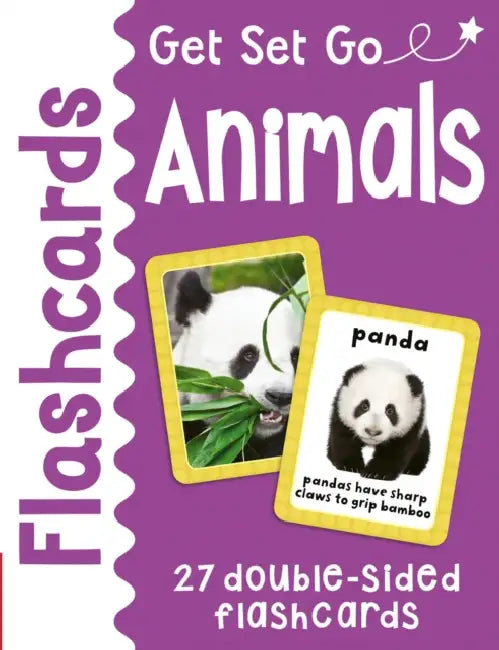 Animals Flashcards: 27 Double Sided Flash Cards by Miles Kelly