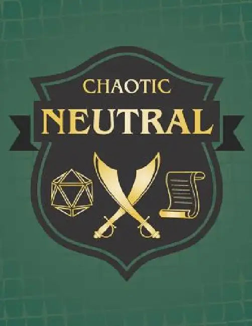 Chaotic Neutral: RPG Themed Mapping and Notes Book by Puddingpie Notebooks