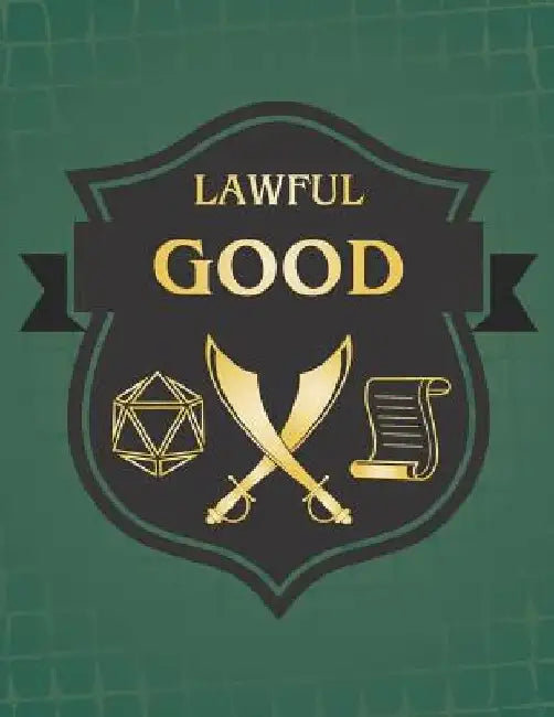 Lawful Good: RPG Themed Mapping and Notes Book - Dark Green Theme by Puddingpie Notebooks