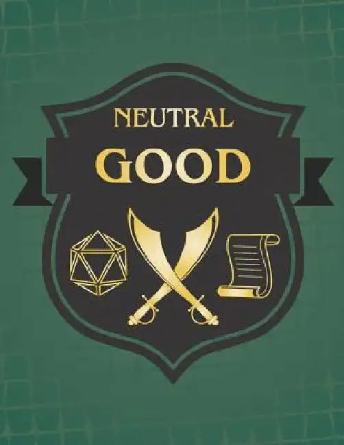Neutral Good: RPG Themed Mapping and Notes Book - Dark Green Theme by Puddingpie Notebooks