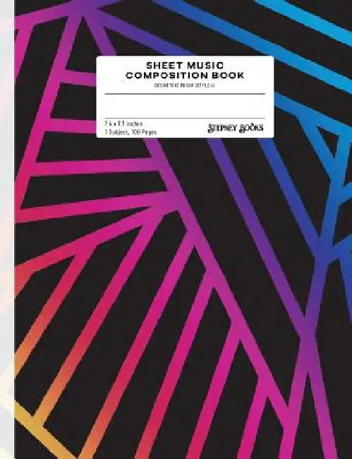 Sheet Music Composition Book: Geometric Prism (Style A) by Stepney Books