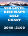 Sea Level Rise Maps: U.S. Gulf Coast 2040-2100 by Luis Ayala