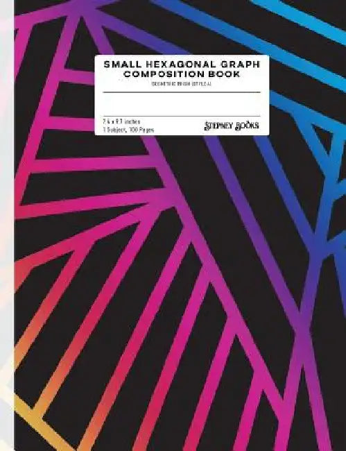 Small Hexagonal Graph Composition Book: Geometric Prism (Style A) by Stepney Books