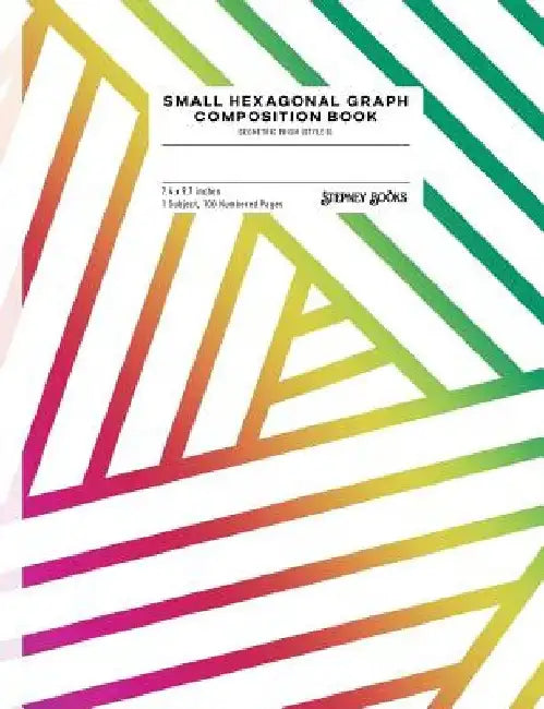 Small Hexagonal Graph Composition Book: Geometric Prism (Style B), Numbered Pages by Stepney Books