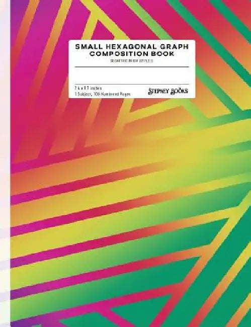 Small Hexagonal Graph Composition Book: Geometric Prism (Style E), Numbered Pages by Stepney Books