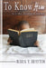 To Know Him: A 31-Day Devotional Journey by Maria Y. Drayton