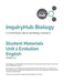Student Materials for Ihub Biology Unit 1 Evolution by Inquiry Hub (COR)