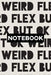 Notebook: Weird Flex But Ok Typography Meme Pattern by Frasier Cheng-Binns