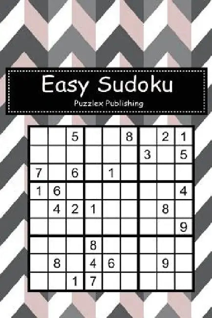 Easy Sudoku: Sudoku Puzzle Game For Beginers With minimal pattern style cover by Puzzlex Publishing