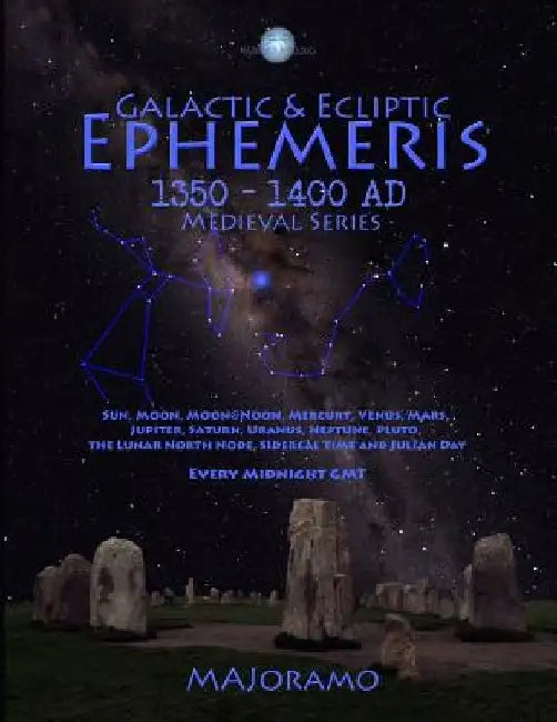 Galactic & Ecliptic Ephemeris 1350 - 1400 Ad by Morten Alexander Joramo