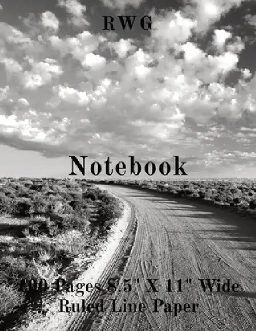 Notebook: 100 Pages 8.5" X 11" Wide Ruled Line Paper by Rwg