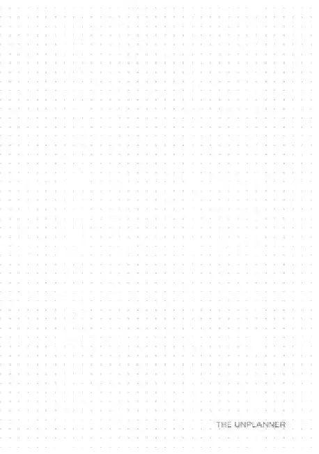The Unplanner: A Minimalist Planner by Jane Dominguez