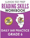 ILLINOIS TEST PREP Reading Skills Workbook Daily IAR Practice Grade 6: Preparation for the Illinois Assessment of Readiness ELA/Literacy Tests by L. Hawas