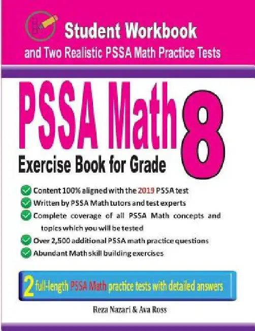 Pssa Math Exercise Book for Grade 8: Student Workbook and Two Realistic Pssa Math Tests by Ava Ross