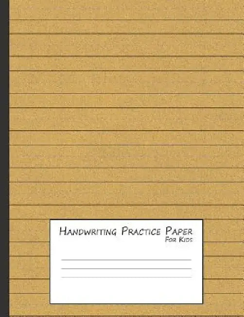 Handwriting Practice Paper for Kids: A Workbook for Learning to Write Alphabets & Numbers - Brown Foam by Purple Dot