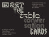 Reset the Table Conversation Cards by Re--Inc