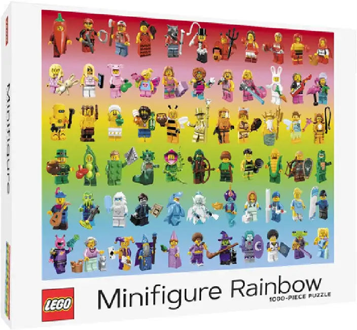 Lego Minifigure Rainbow 1000piece Puzzle by Lego