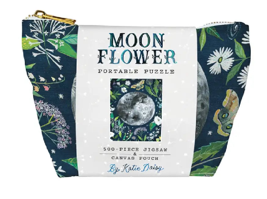 Moonflower Portable Puzzle by Katie Daisy