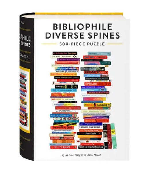 Bibliophile Diverse Spines 500-Piece Puzzle by Jamise Harper and Jane Mount by (Artist)