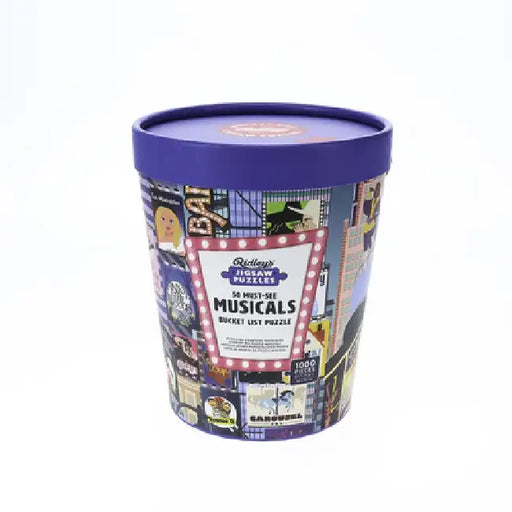 50 Must-See Musicals Bucket List 1000-Piece Puzzle by Ridley's Games