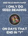 Seed Bead Graph Paper: Book for Designing Seed Beading Patterns, 8.5 by 11 Inches, Large Size, Funny Days Denim Cover by Seed Beading Essentials