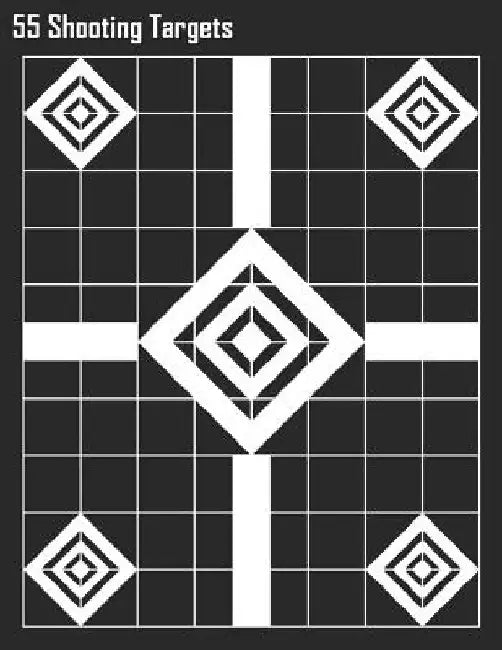 55 Shooting Targets: Classic Shooting Targets - Black by Special Targets