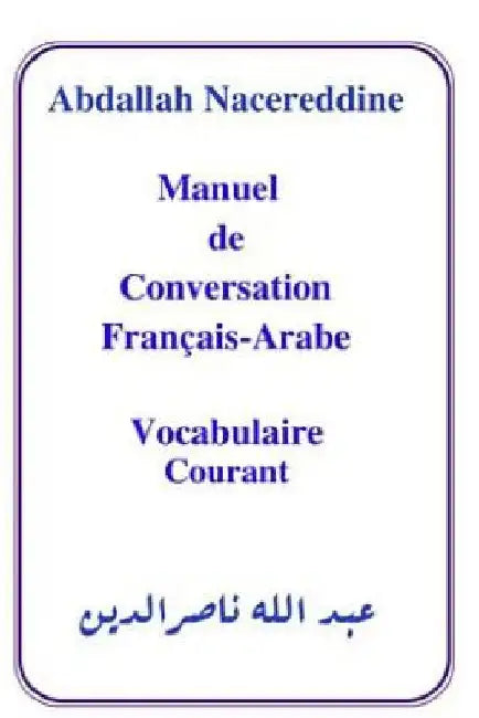 Manuel de Conversation by Nacereddine, Abdallah