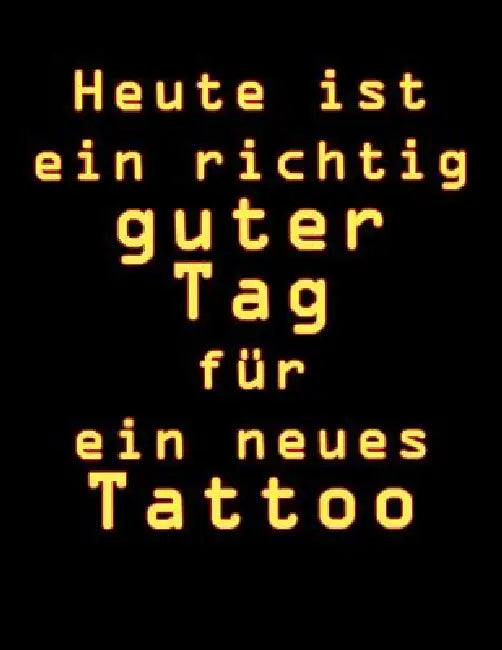 Heute Ist Ein Richtig Guter Tag Für Ein Neues Tattoo: Tattoo Skizzen Buch / 7 Leere Felder Pro Seite by S., Michael S