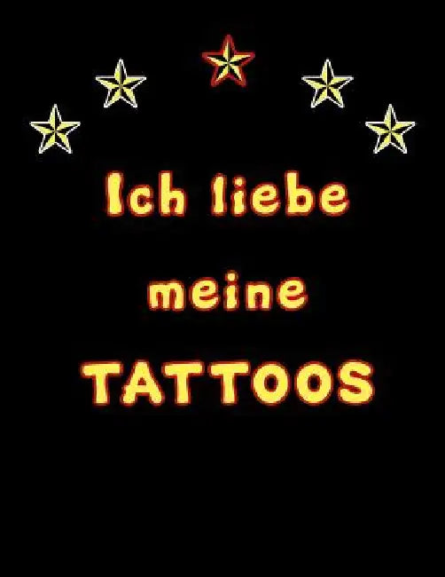 Ich Liebe Meine Tattoos: Tattoo Skizzen Buch / 7 Leere Felder Pro Seite by Michael S