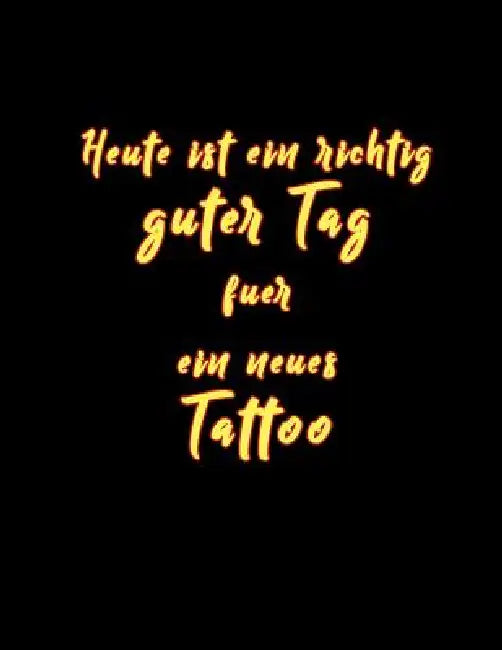 Heute Ist Ein Richtig Guter Tag Fuer Ein Neues Tattoo: Tattoo Skizzen Buch / 1 Großes Leeres Felder Pro Seite / Abgerundete Ecken by Michael S