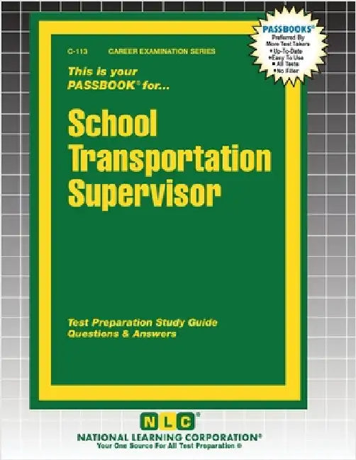 School Transportation Supervisor by Passbooks