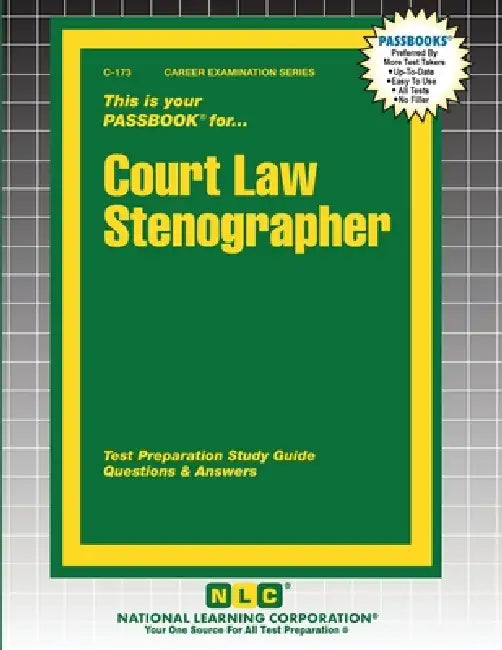 Court Law Stenographer by Passbooks