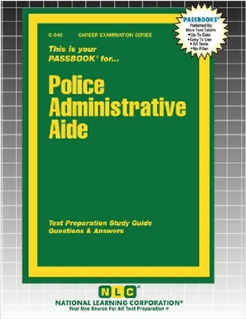 Police Administrative Aide by Passbooks