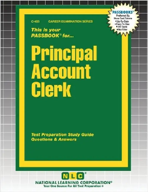 Principal Account Clerk by Passbooks