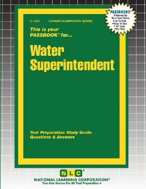 Water Superintendent by Passbooks
