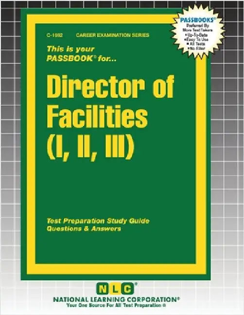 Director of Facilities (I, II, III) by Passbooks