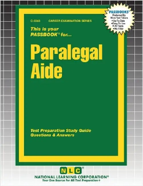 Paralegal Aide by Passbooks